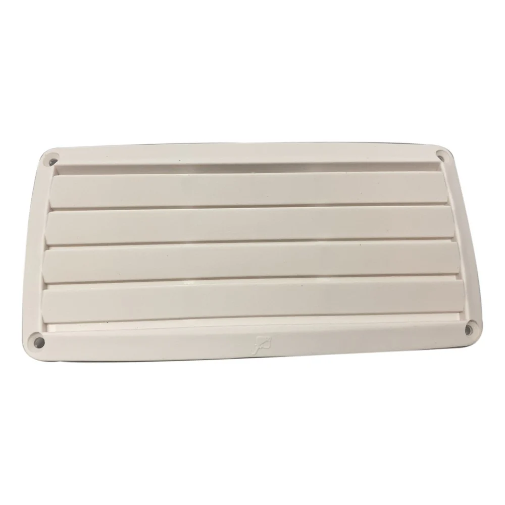 Plastic Louvered Vent White - 200mm x 100mm