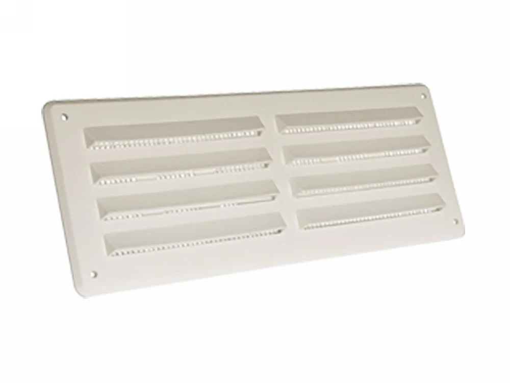 Plastic Louvre Vent with Fly Screen - 241mm x 89mm - Image 2