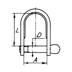 Proboat Stainless Steel Dee Strip Shackle (2 Pack) - Image 4