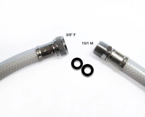 Reinforced Plastic Shower Hose 3-8" BSP F x 15mm M