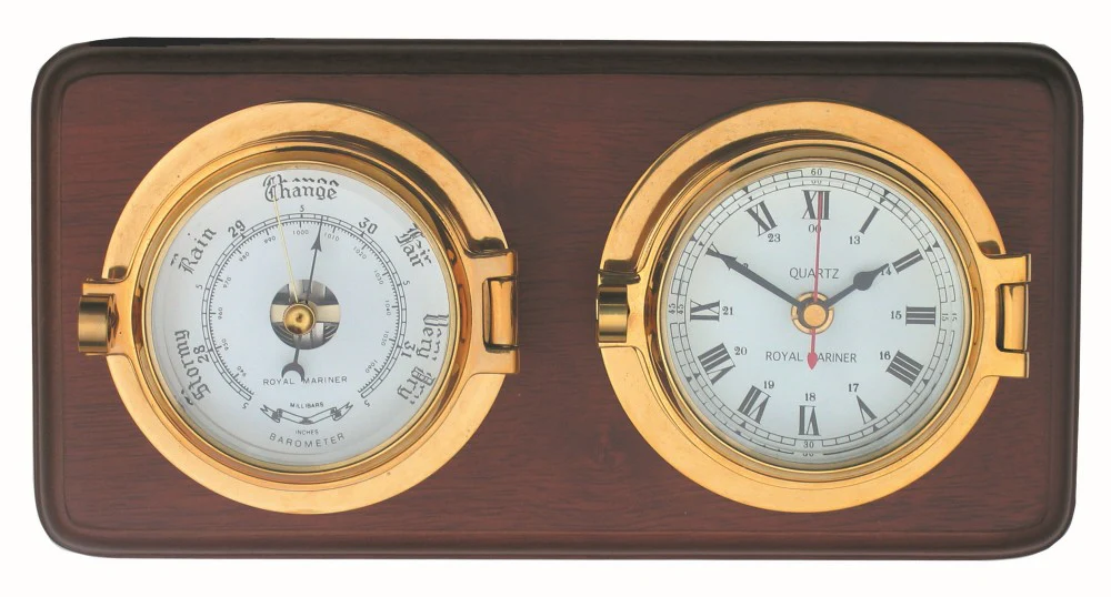 Royal Mariner Channel Range 3" Clock - Barometer - Image 2