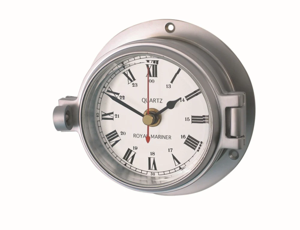 Royal Mariner Channel Range 3" Clock - Matt Chrome