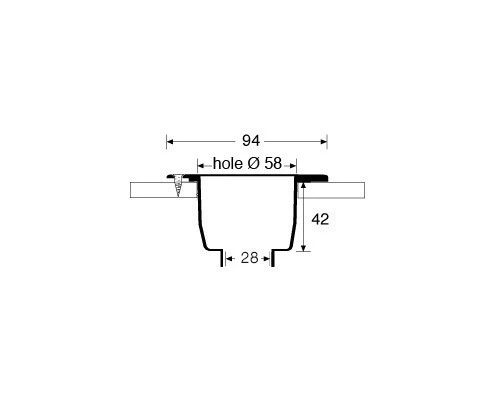 Spare White Recess For Transom Shower Controls - Image 4