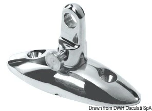 Stainless Steel Bimini Base With Removable Pin - Image 2