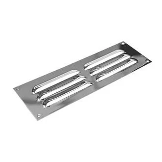 Stainless Steel Polished Louvre Vent - 230mm x 115mm