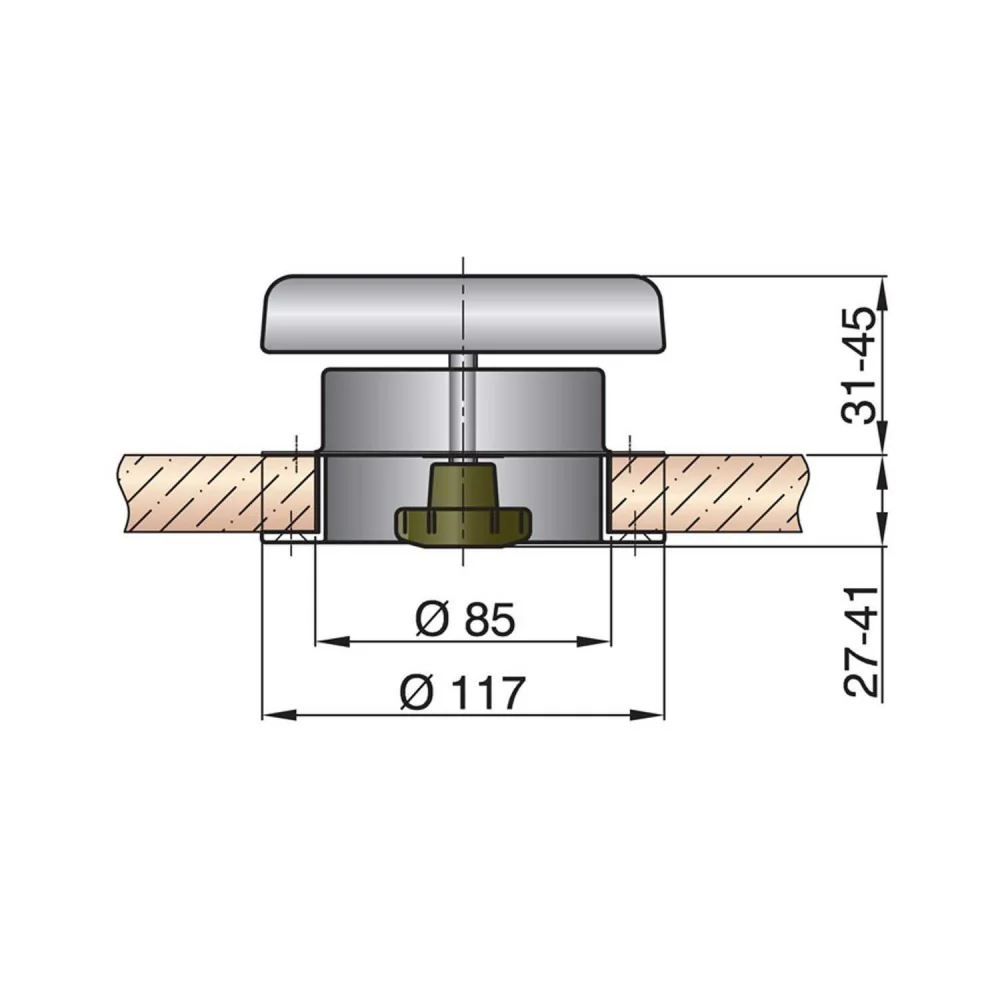 Vetus Stainless Steel Mushroom Deck Vent Portos 1 - 117mm - Image 4