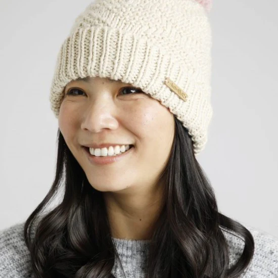 Weird Fish Aliza Eco Textured Bobble Hat - Image 3