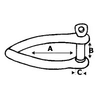 Wichard Captive Pin Twisted Shackle - Image 3