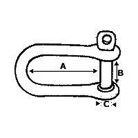 Wichard HR D Shackle With Pin - Image 3